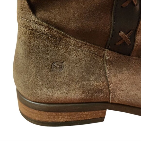 Born Boots Women Sz 11M Albi Brown Suede Leather Tall Riding Equestrian Western - Picture 12 of 15